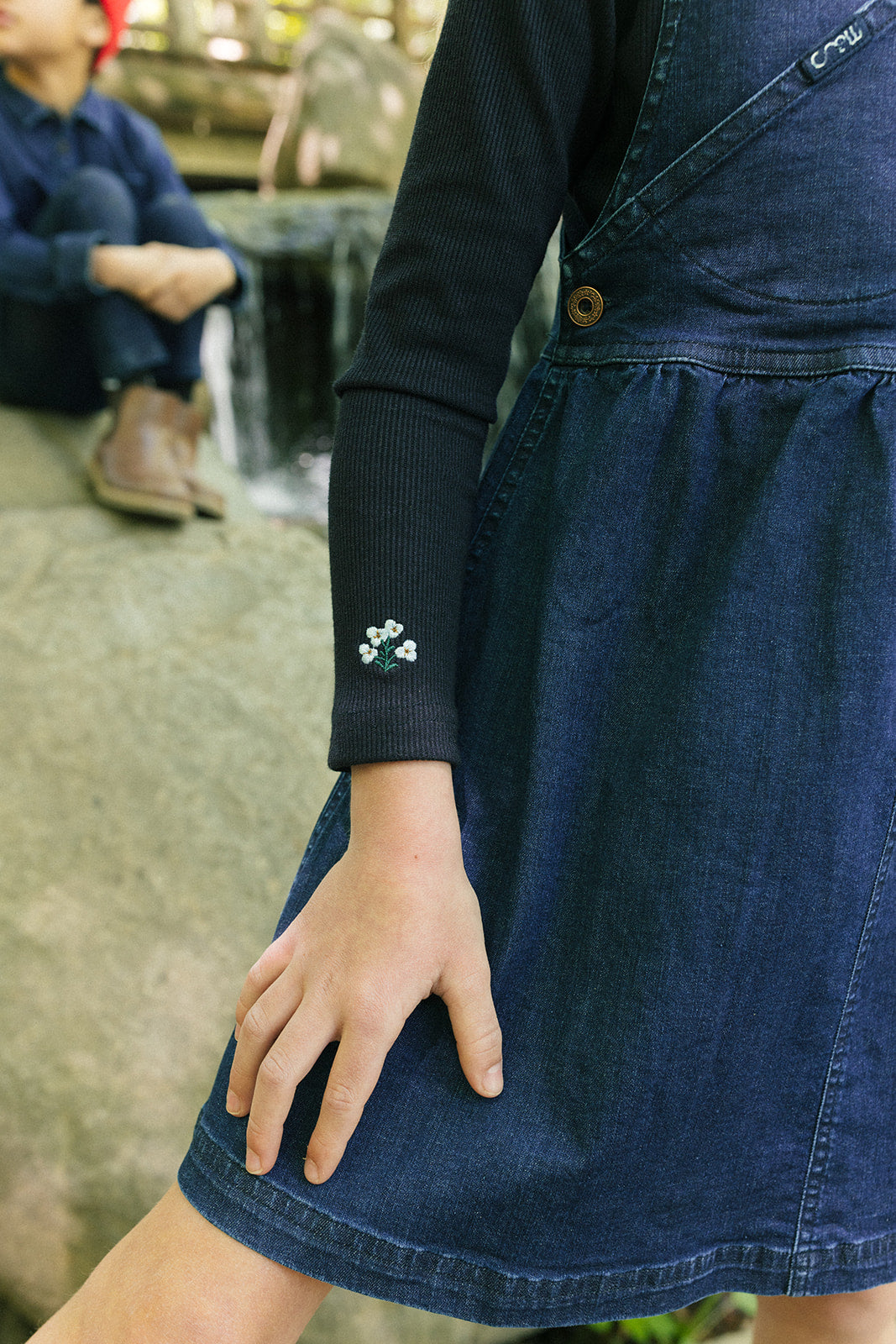 Louise Rib Turtleneck - Navy