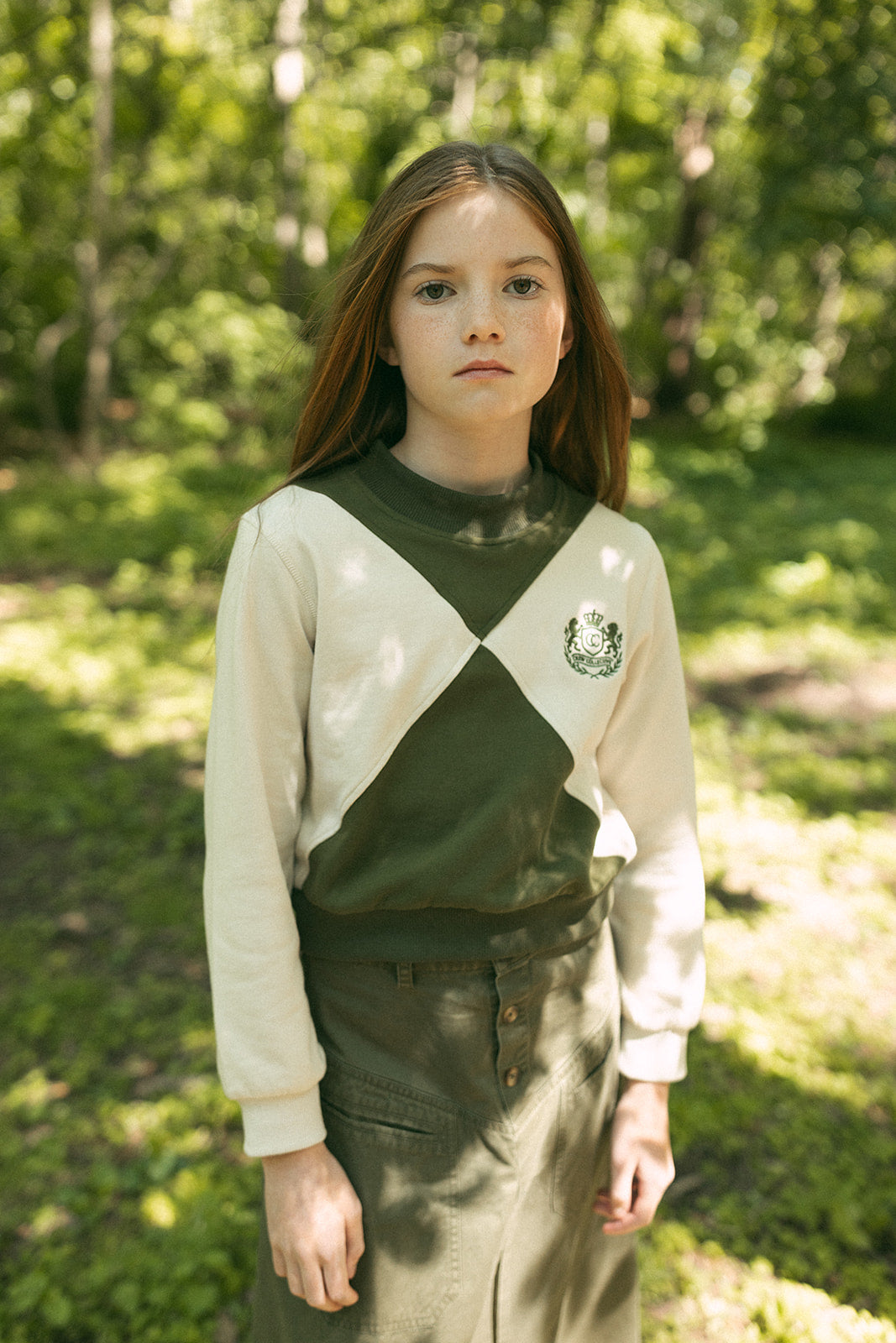 Gia Colorblock Sweatshirt - Green