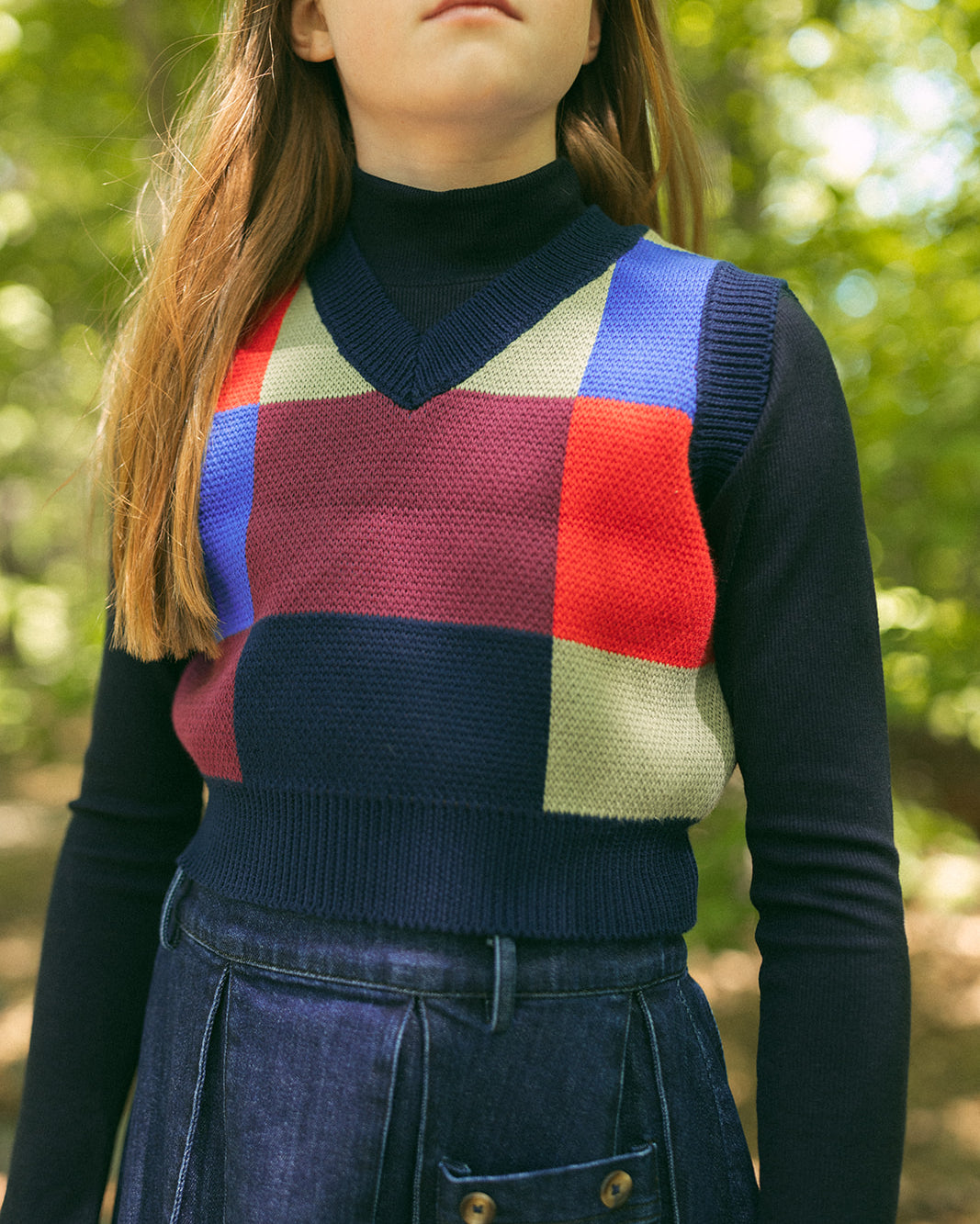 Soft Knit Vest - Navy