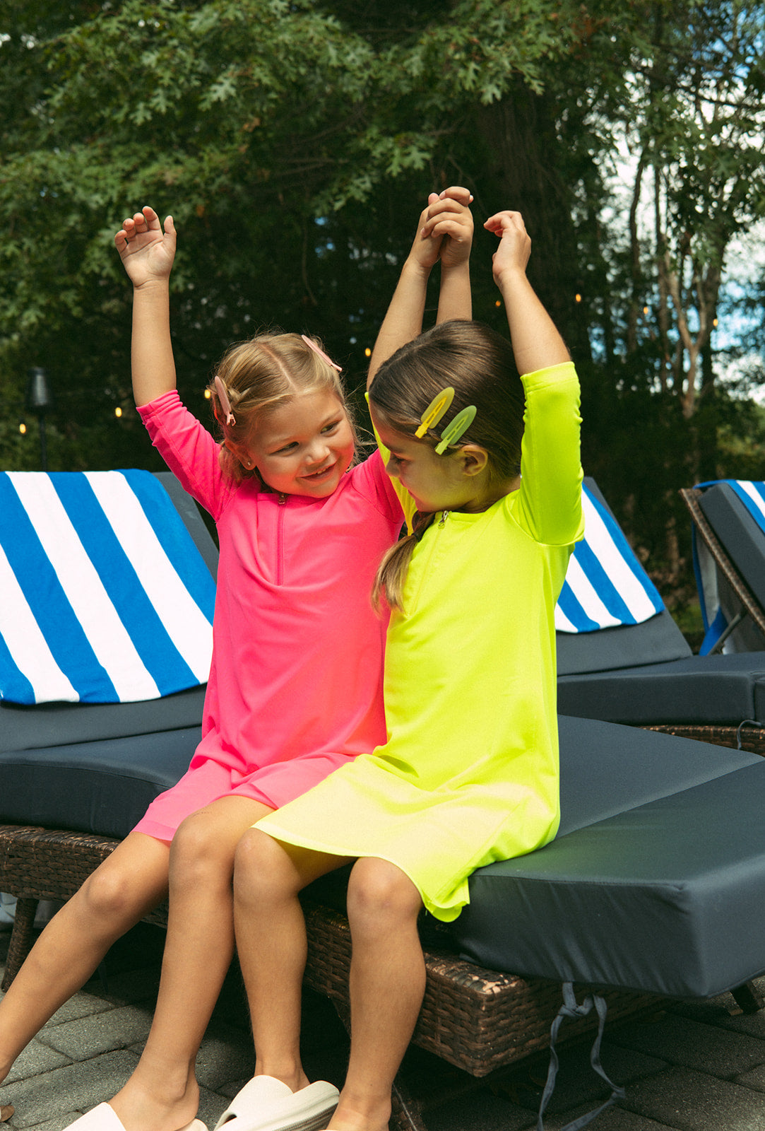 Mesh Neon Swim Dress - Yellow