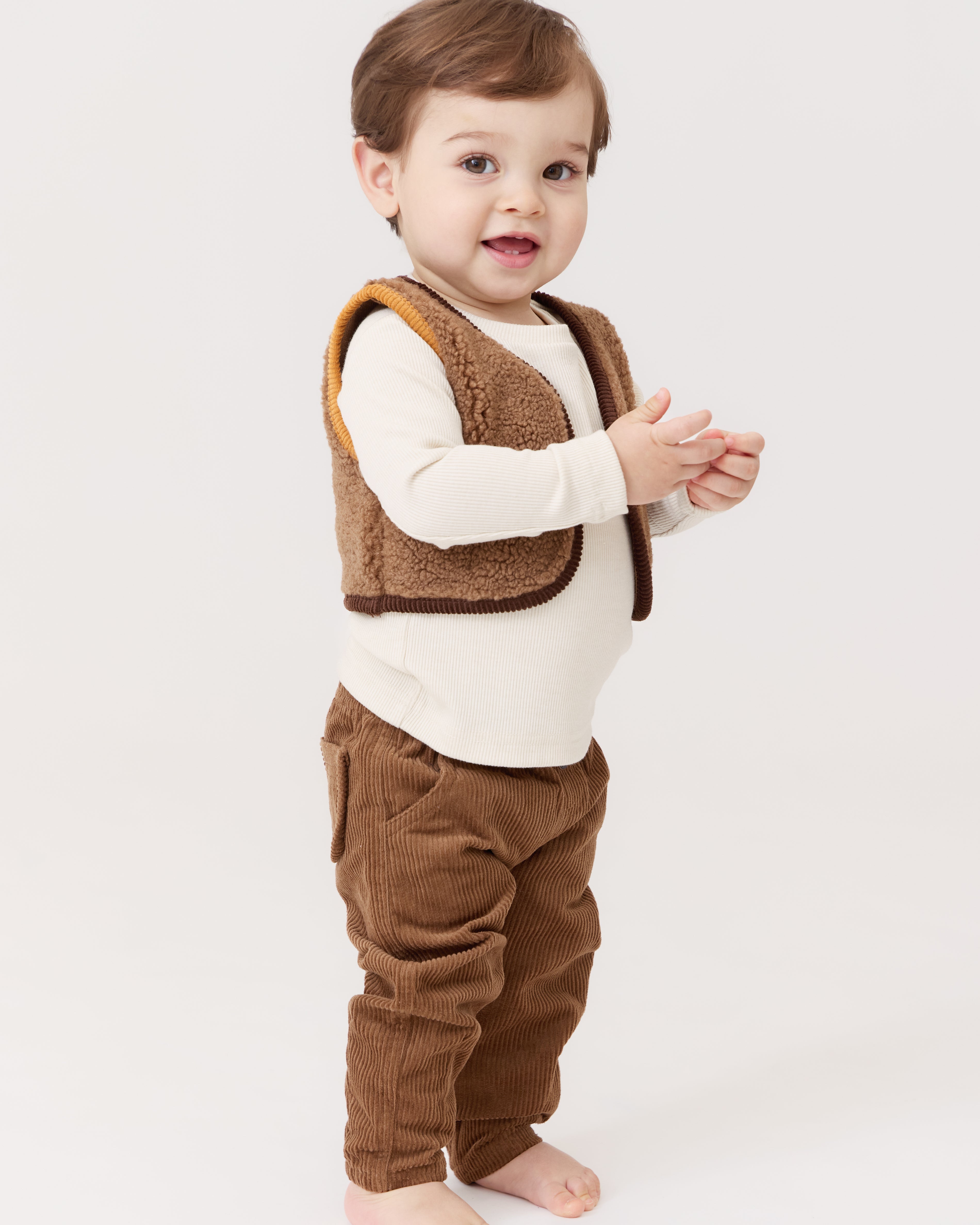Aiden Barrel Pants - Tan