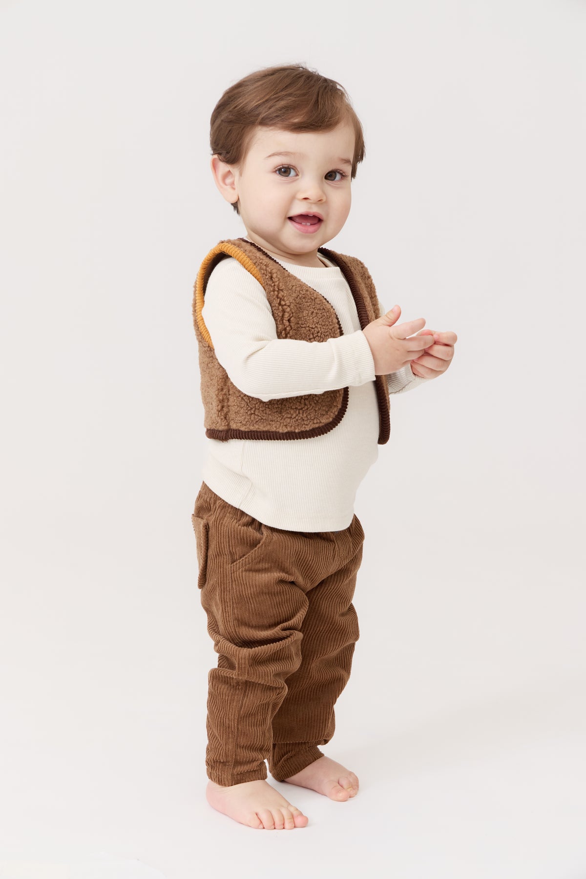 Aiden Barrel Pants - Tan