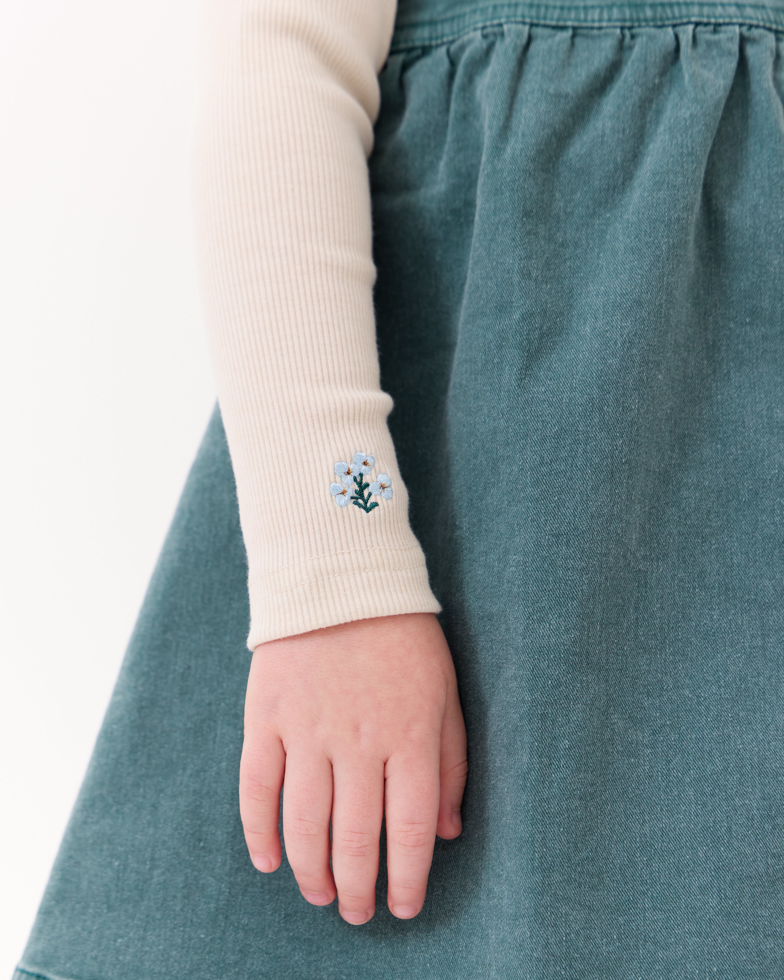 Louise Rib Turtleneck - Oatmilk