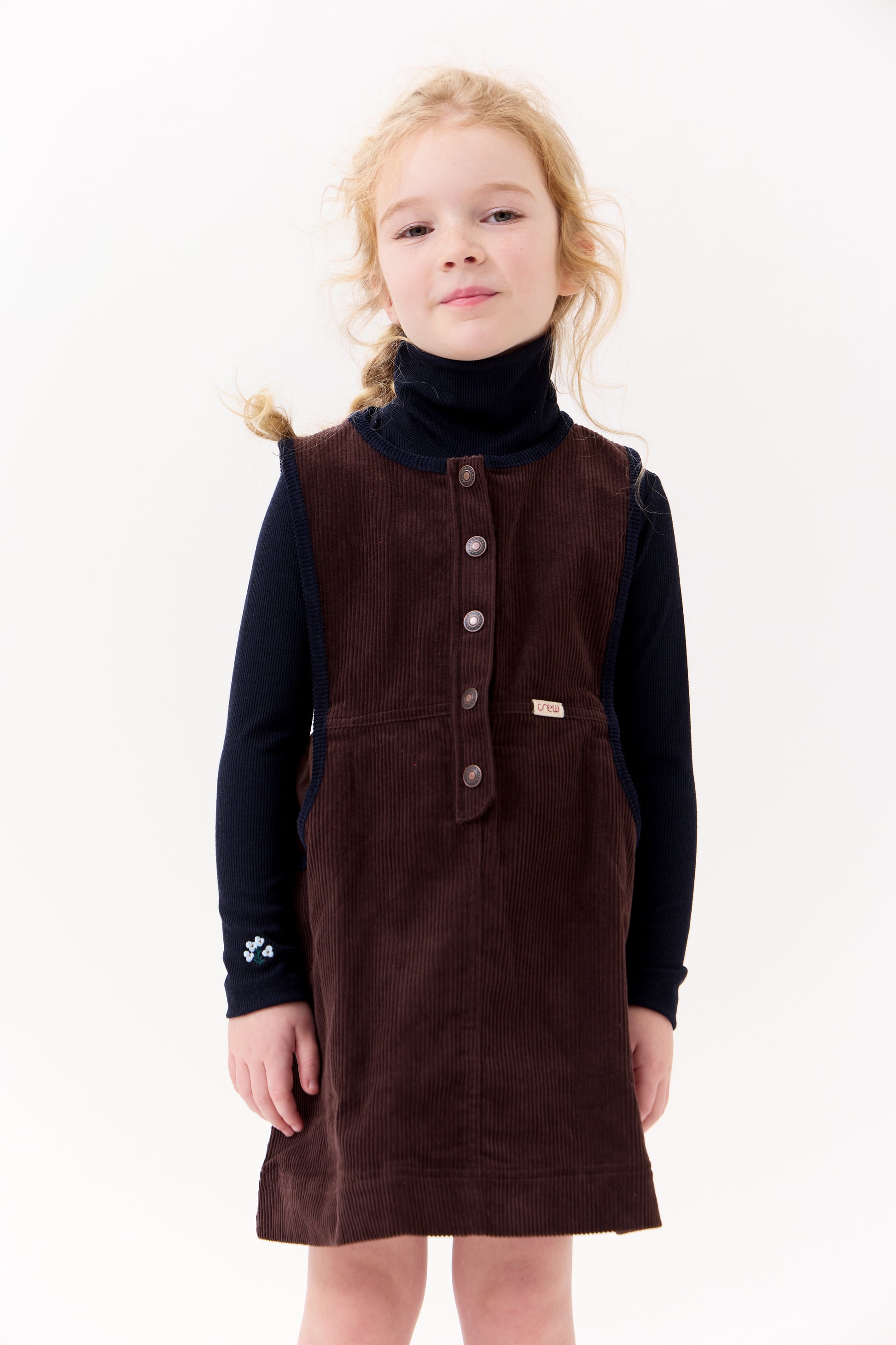 Louise Rib Turtleneck - Navy