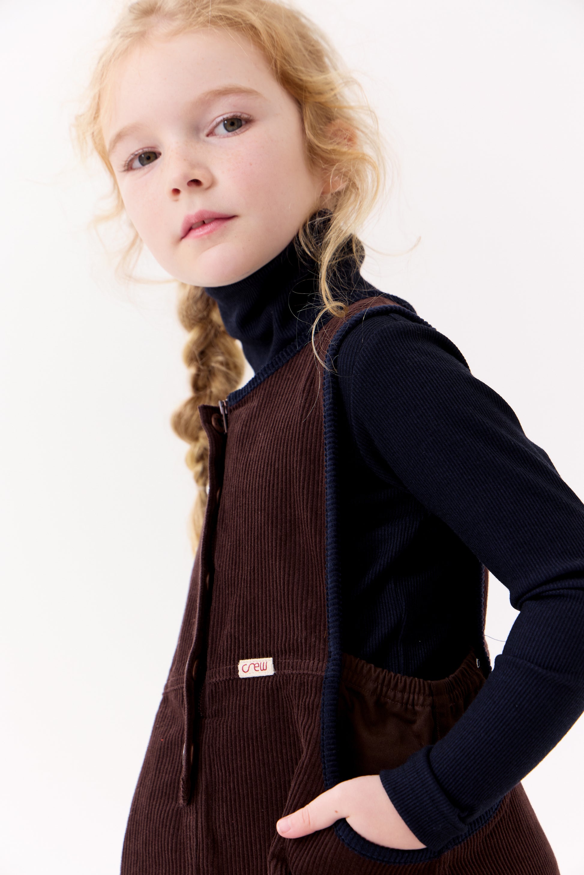 Louise Rib Turtleneck - Navy