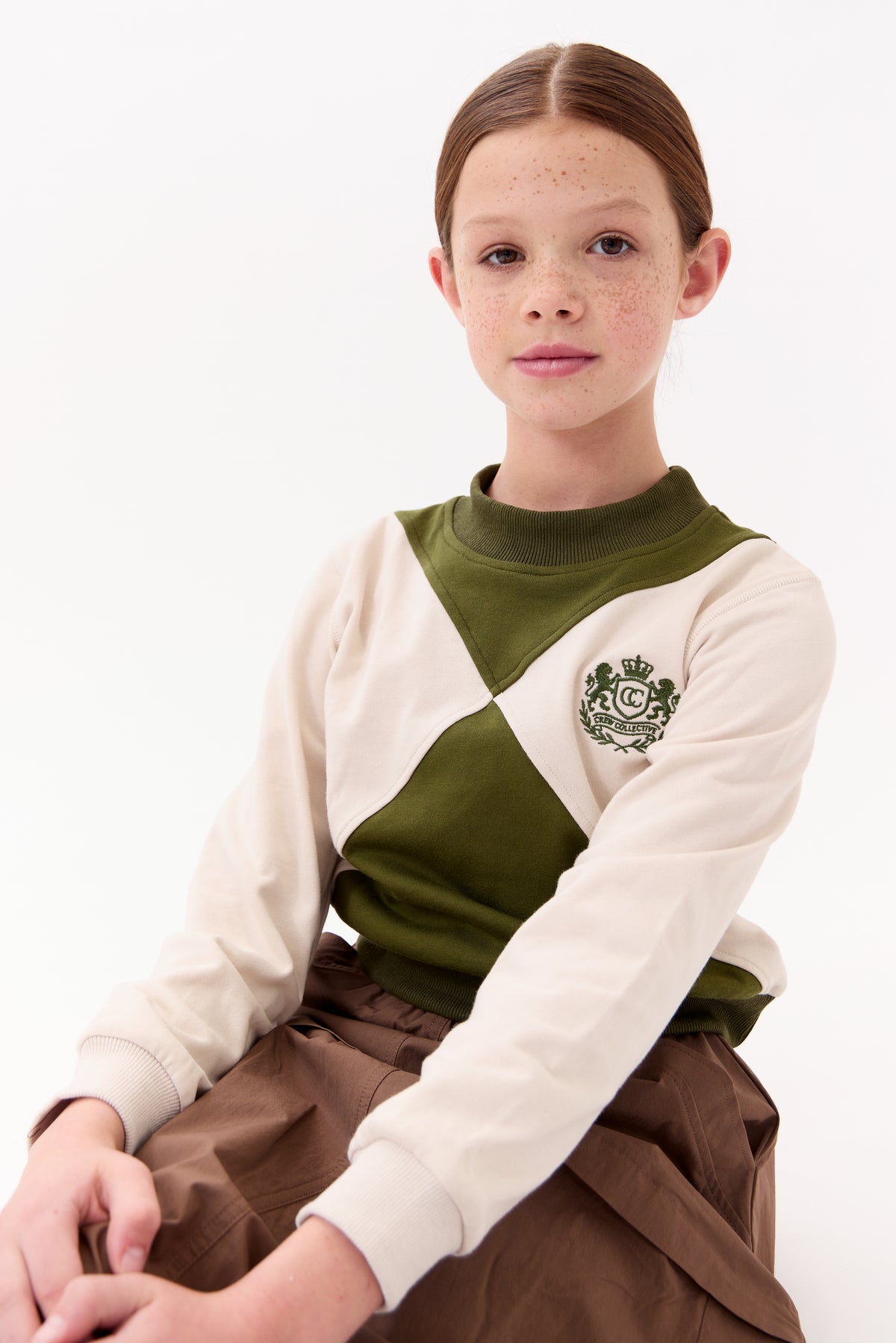 Gia Colorblock Sweatshirt - Green