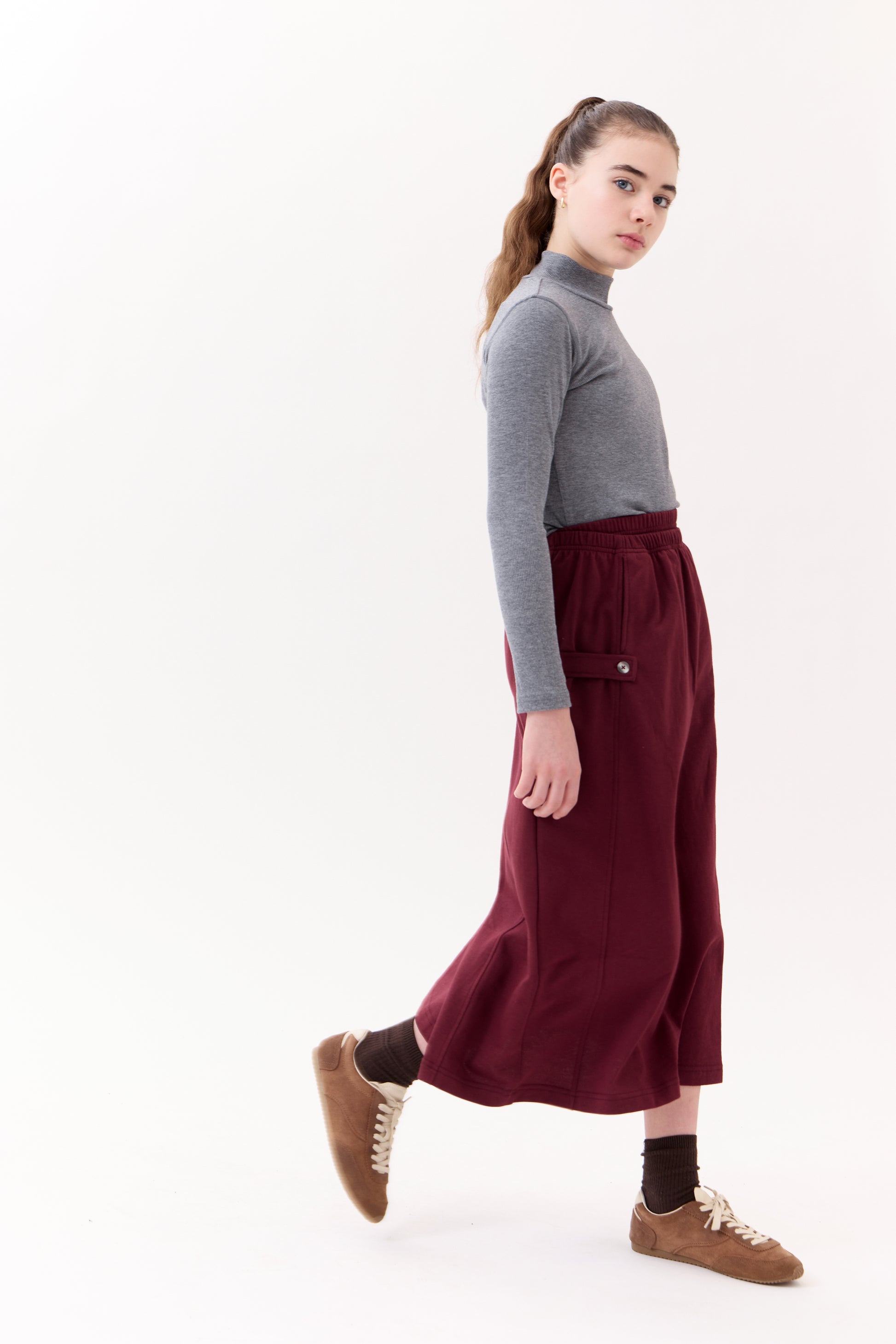 Stella Maxi Skirt - Merlot