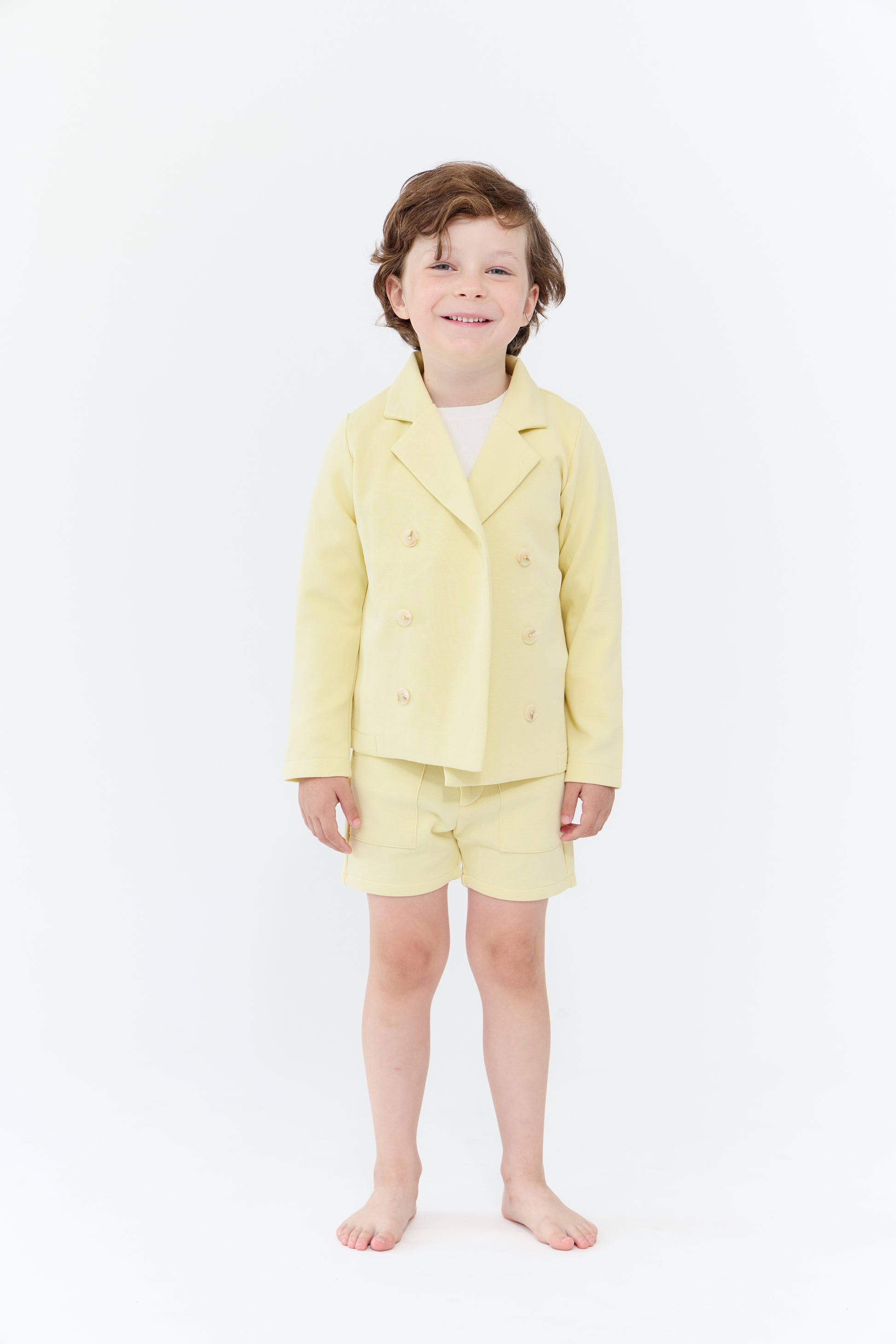 London Cotton Blazer - Butter
