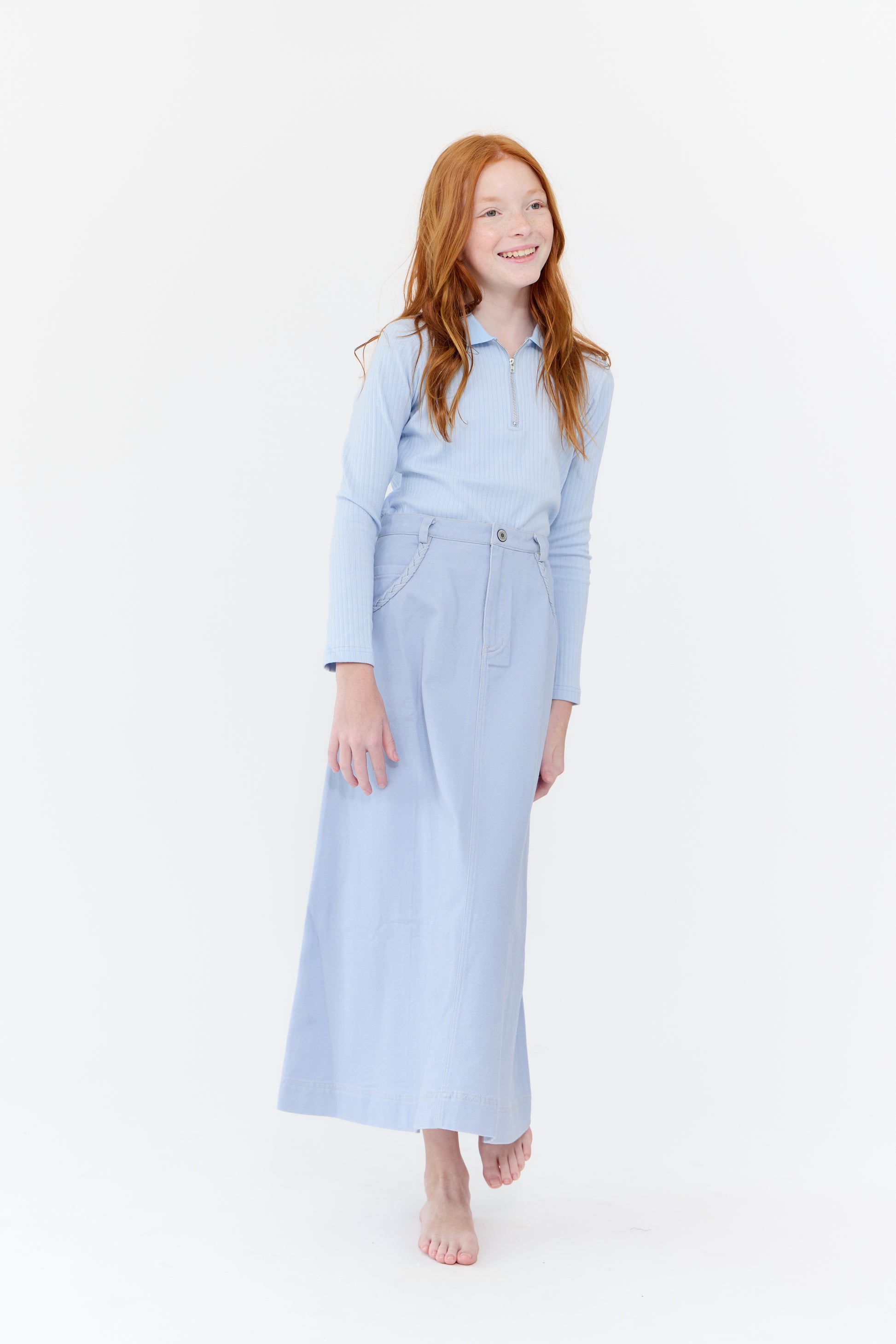 Ali Maxi Skirt - Blue