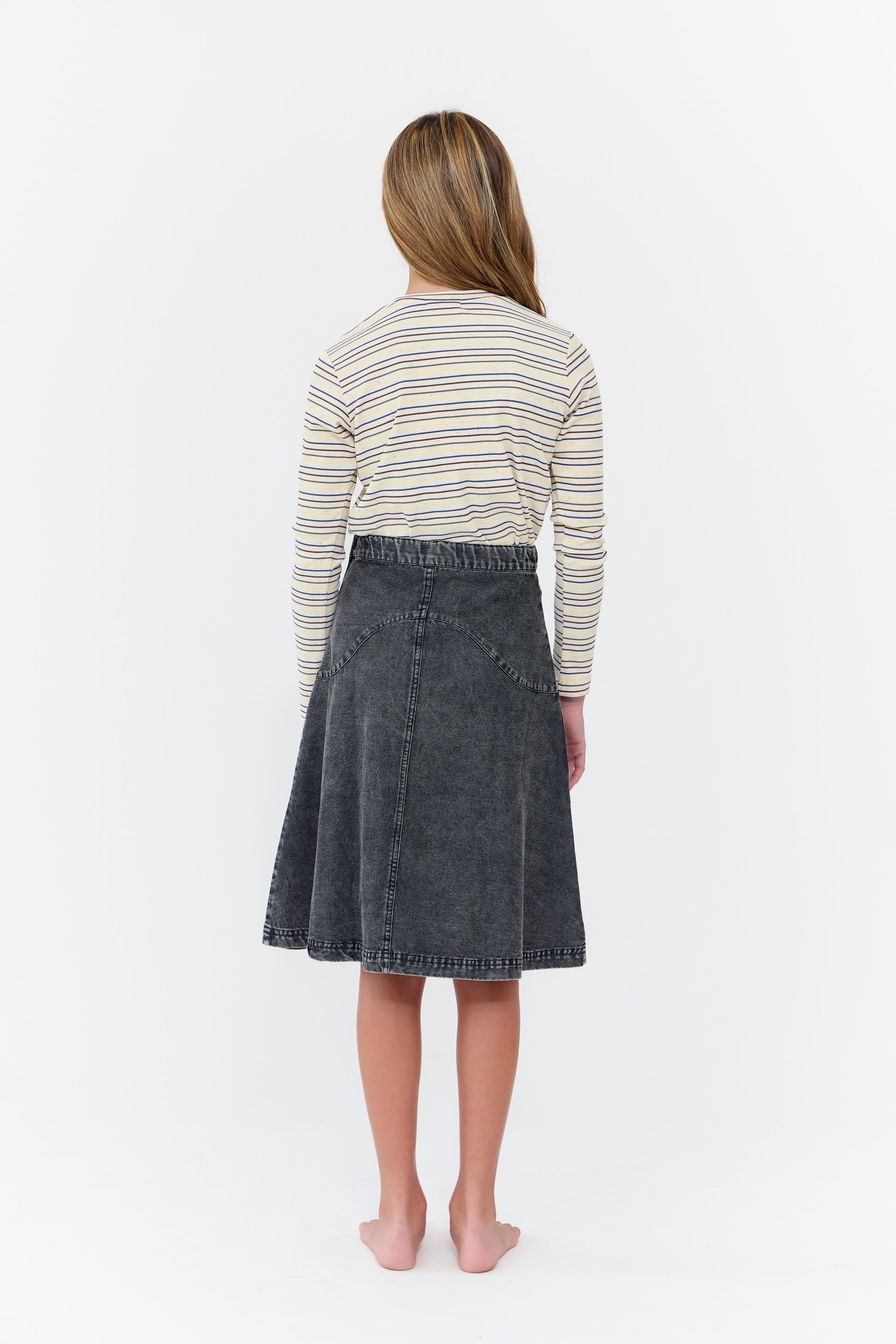 Monica Denim Skirt - Black