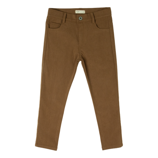 Suede Slim Stretch Pant AW25 - Camel