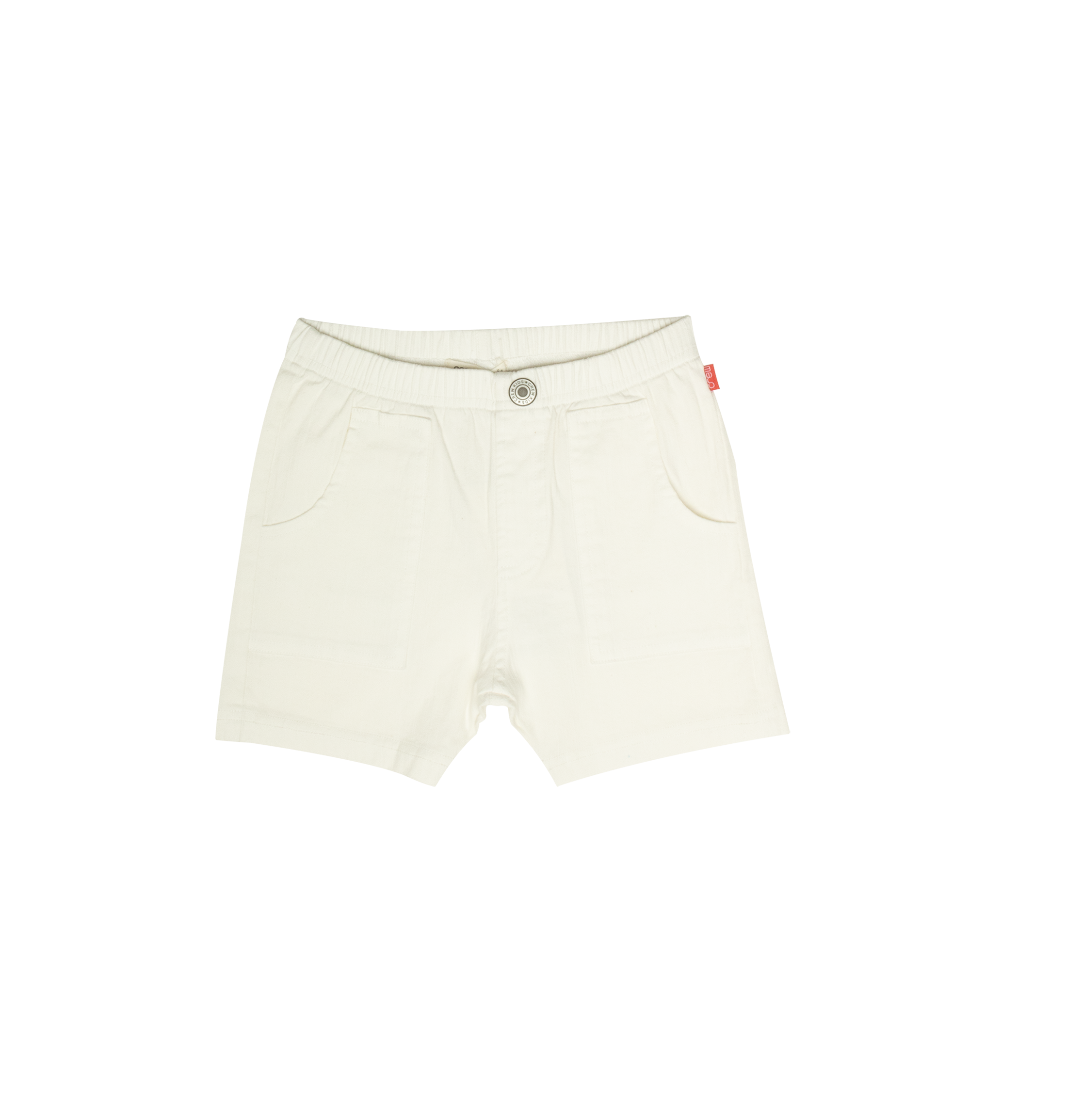 Pull-On Washed Chino Shorts - White