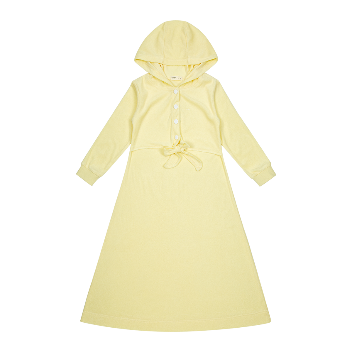 Pastel Terry Maxi Dress - Yellow