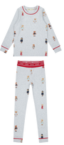 Teddy Crewneck Set - Grey/Red