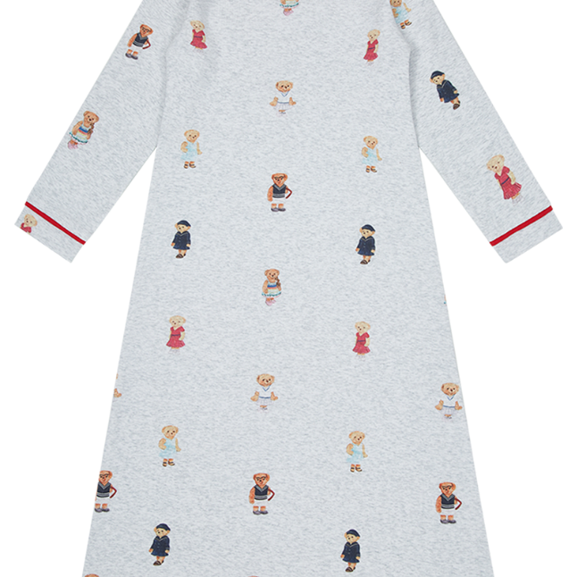 Teddy Nightgown - Grey/Red