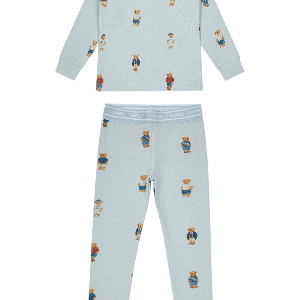 Teddy Crewneck Set - Light Blue