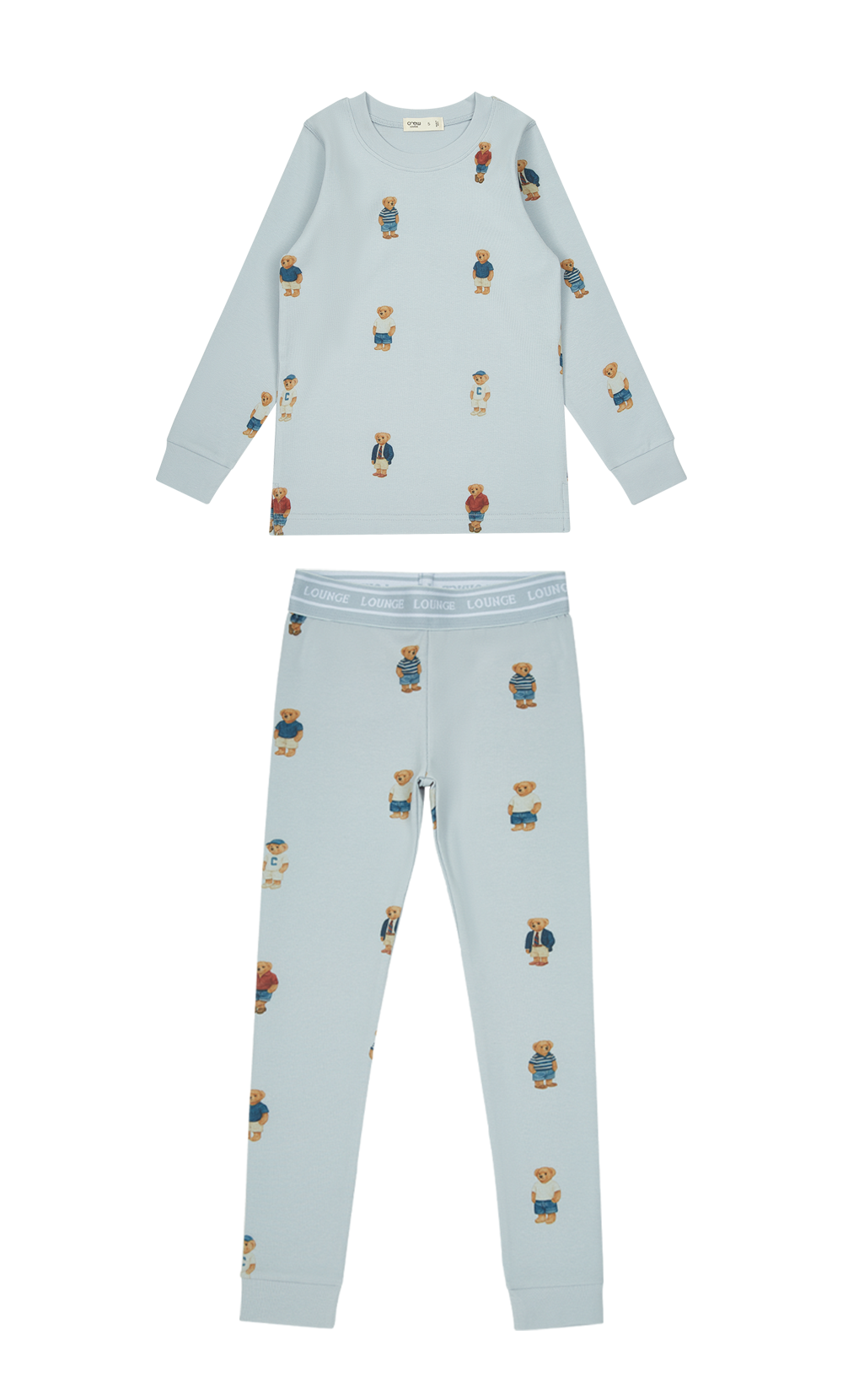 Teddy Crewneck Set - Light Blue