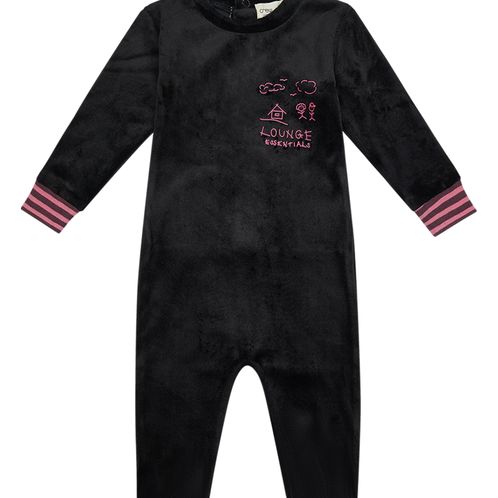 Essential Lounge Footie - Mauve