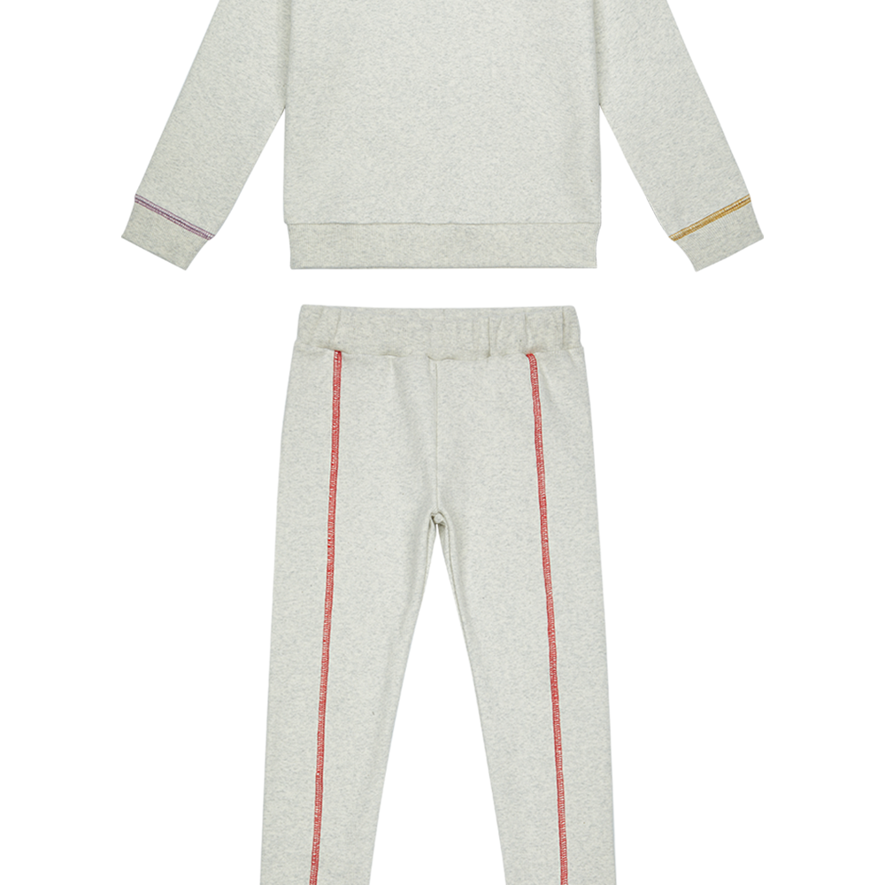 Color Stitch Lounge Set - Red