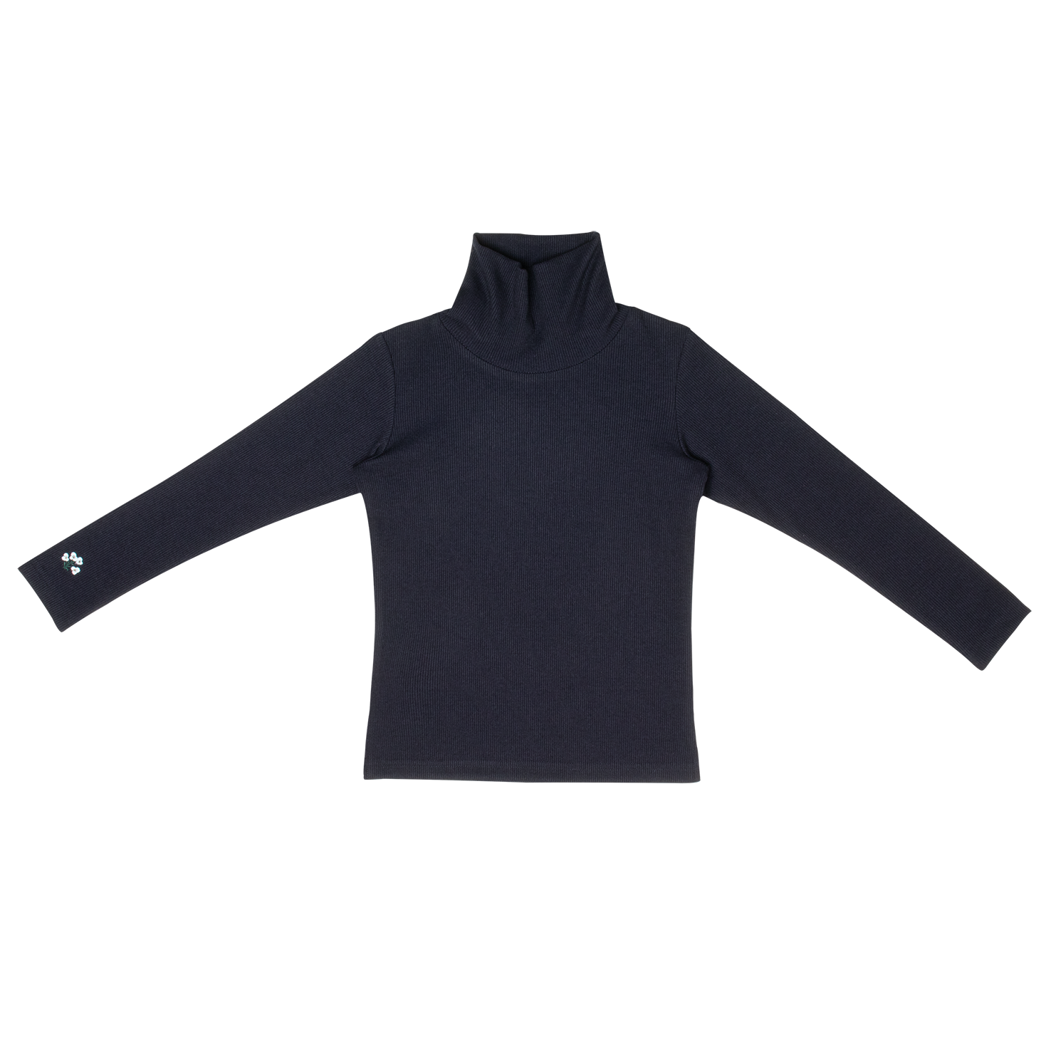 Louise Rib Turtleneck - Navy