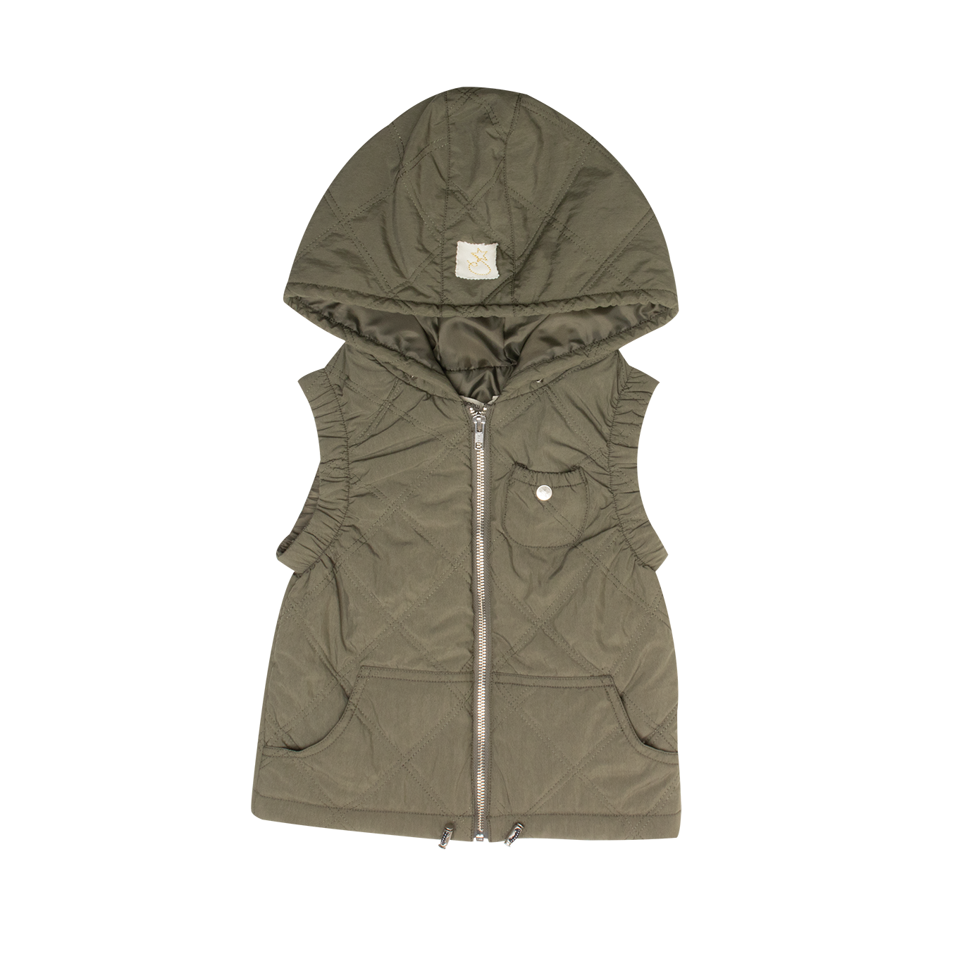 Lyla Quilted Vest - Green