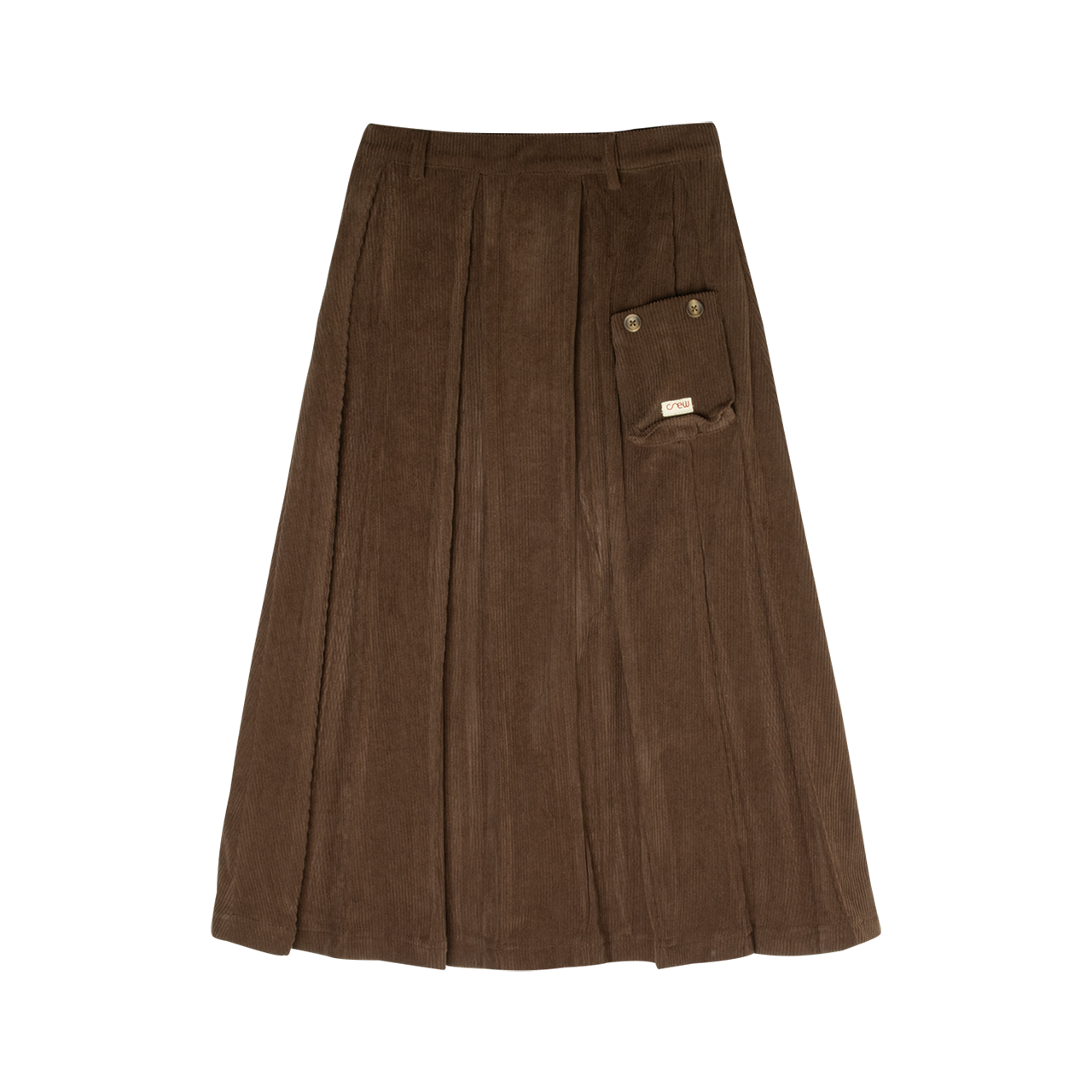 Sofi Pleated Maxi Skirt - Brown