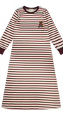 Teddy Lounge Nightgown - Maroon