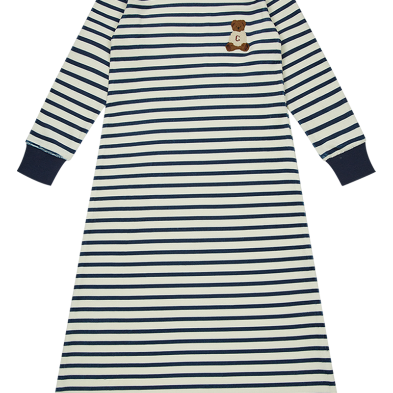 Teddy Lounge Nightgown - Navy