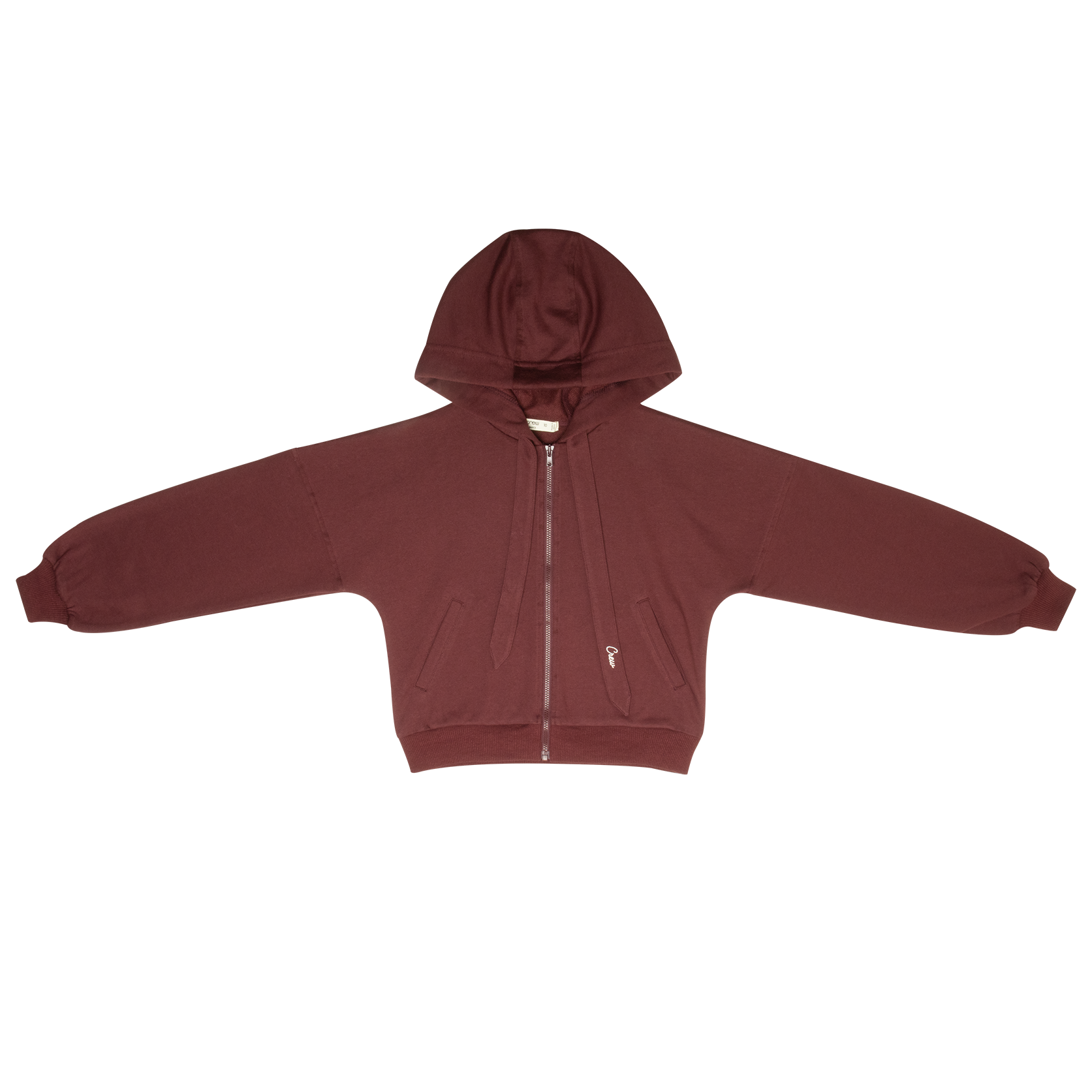Stella Zip Up Hoodie - Merlot