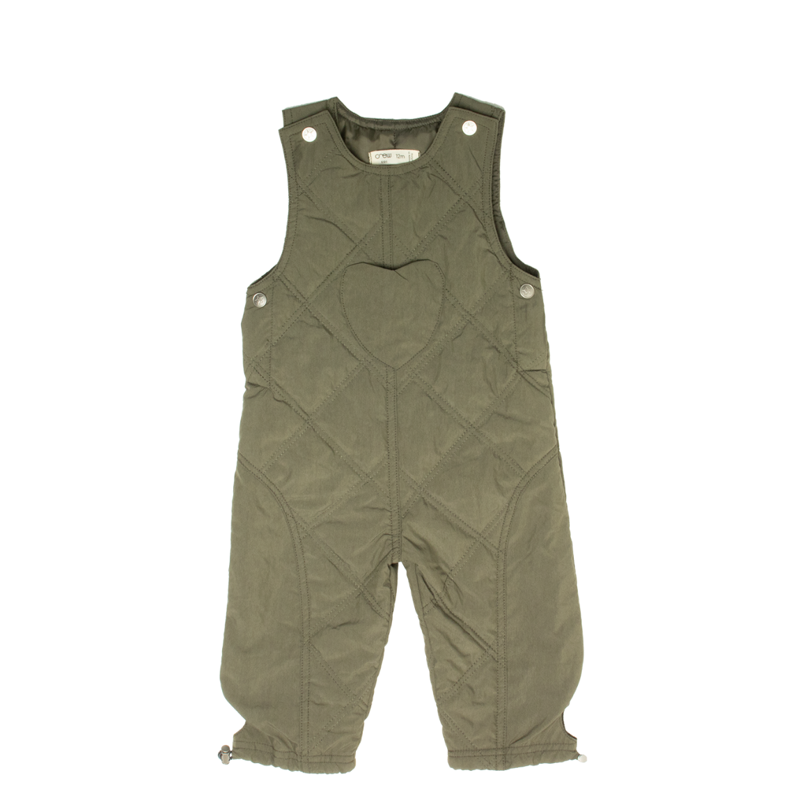 Lyla Quilted Overalls - Green