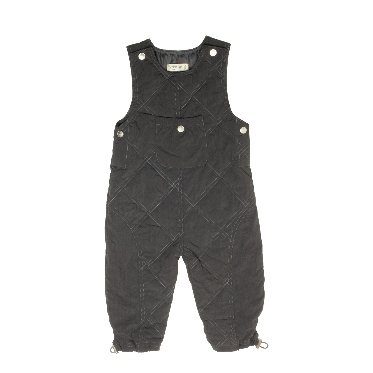 Teddi Quilted Overalls - Black