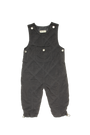 Teddi Quilted Overalls - Black