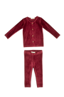 Gia Velour Rib Set - Merlot