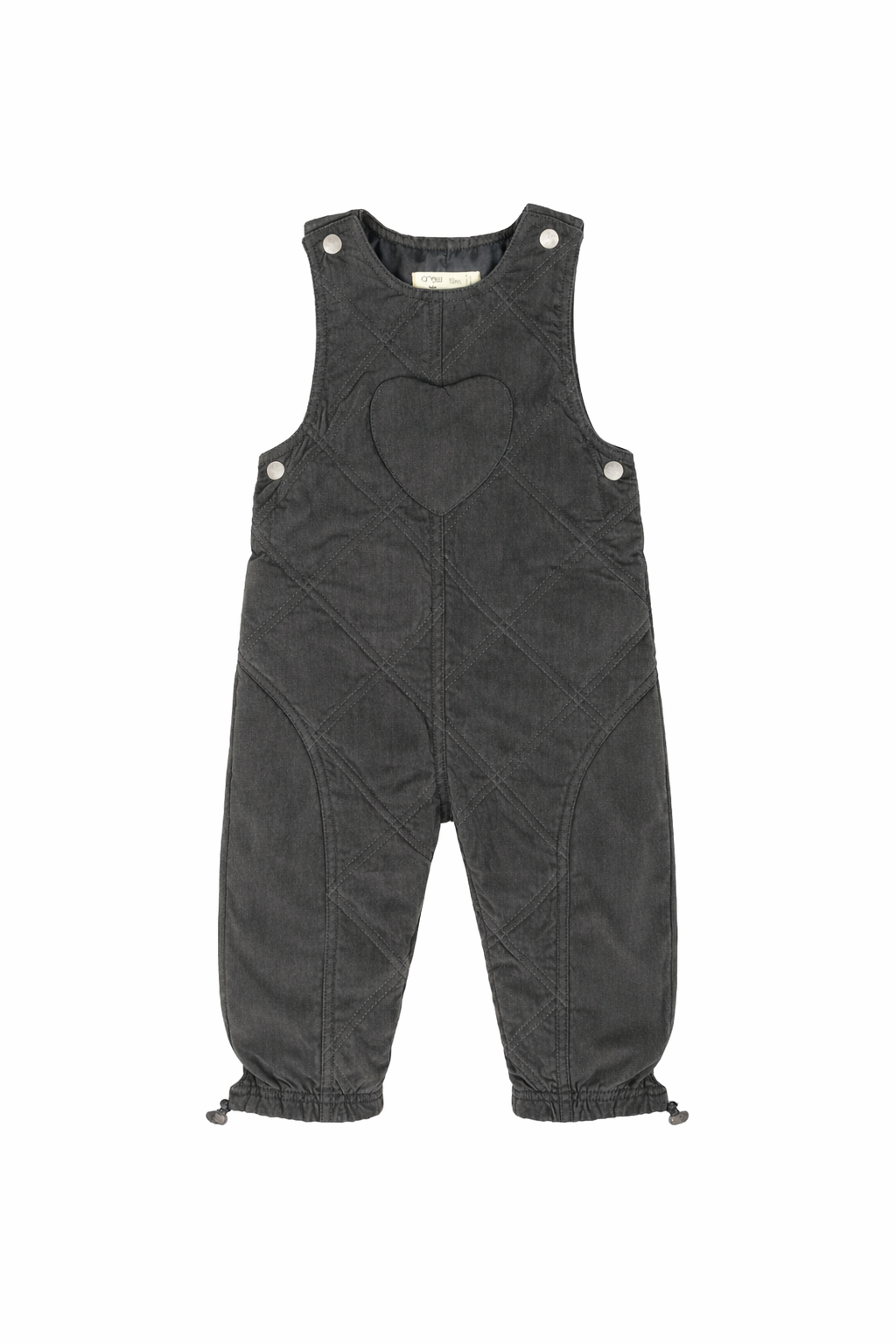 Lyla Quilted Overalls - Black