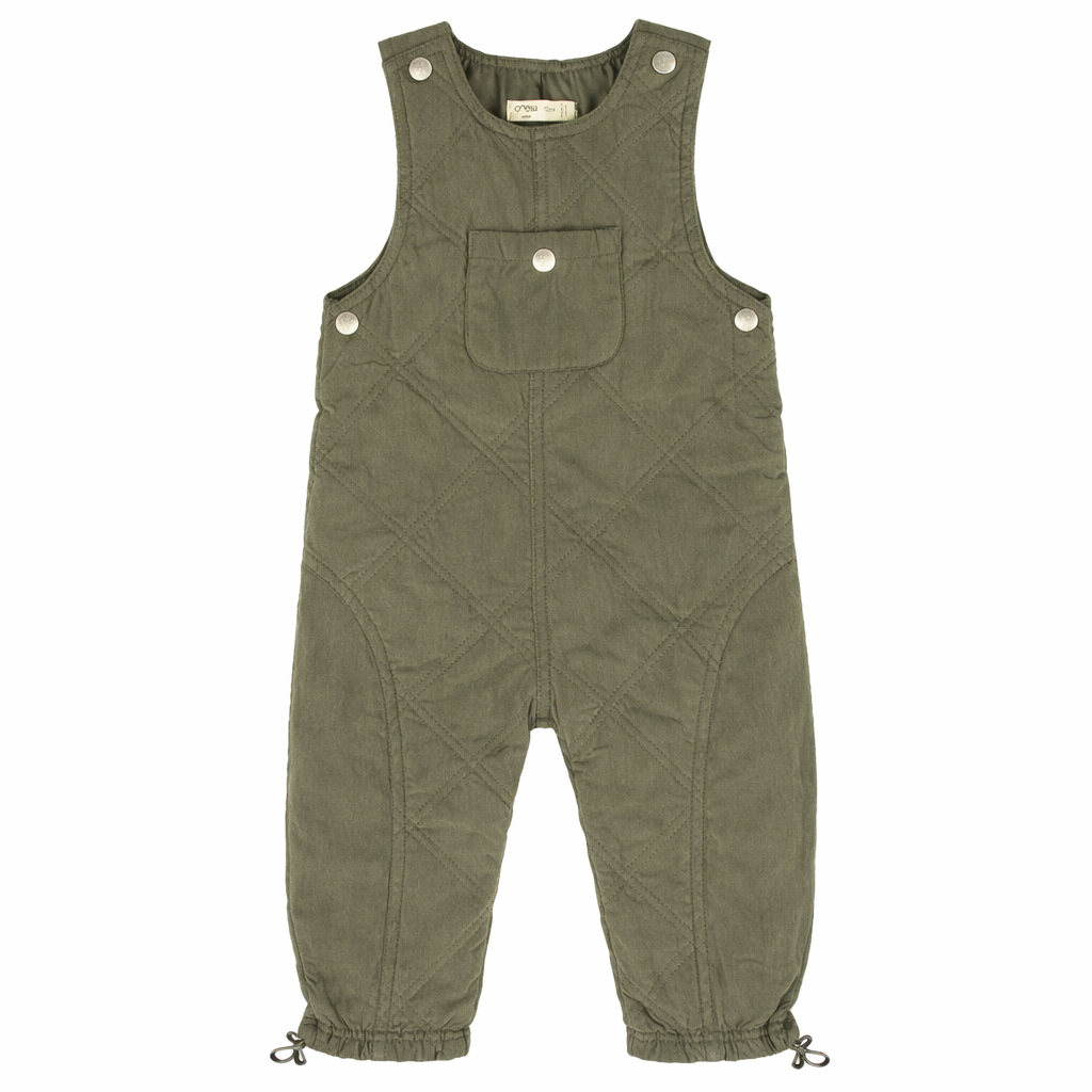 Teddi Quilted Overalls - Green