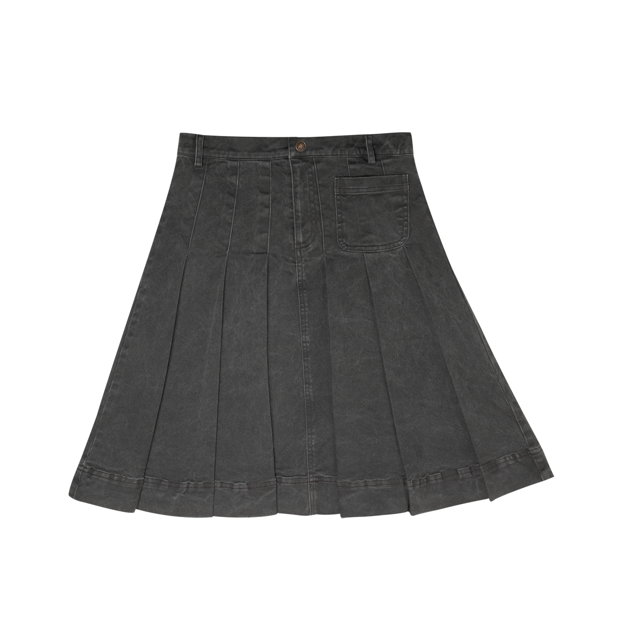 Gracie Denim Skirt - Grey