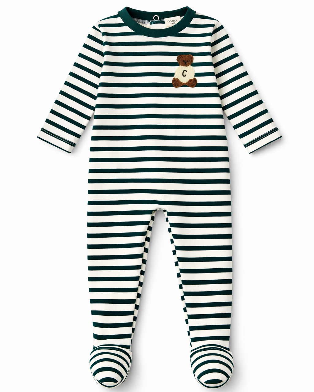 Teddy Lounge Footie - Green