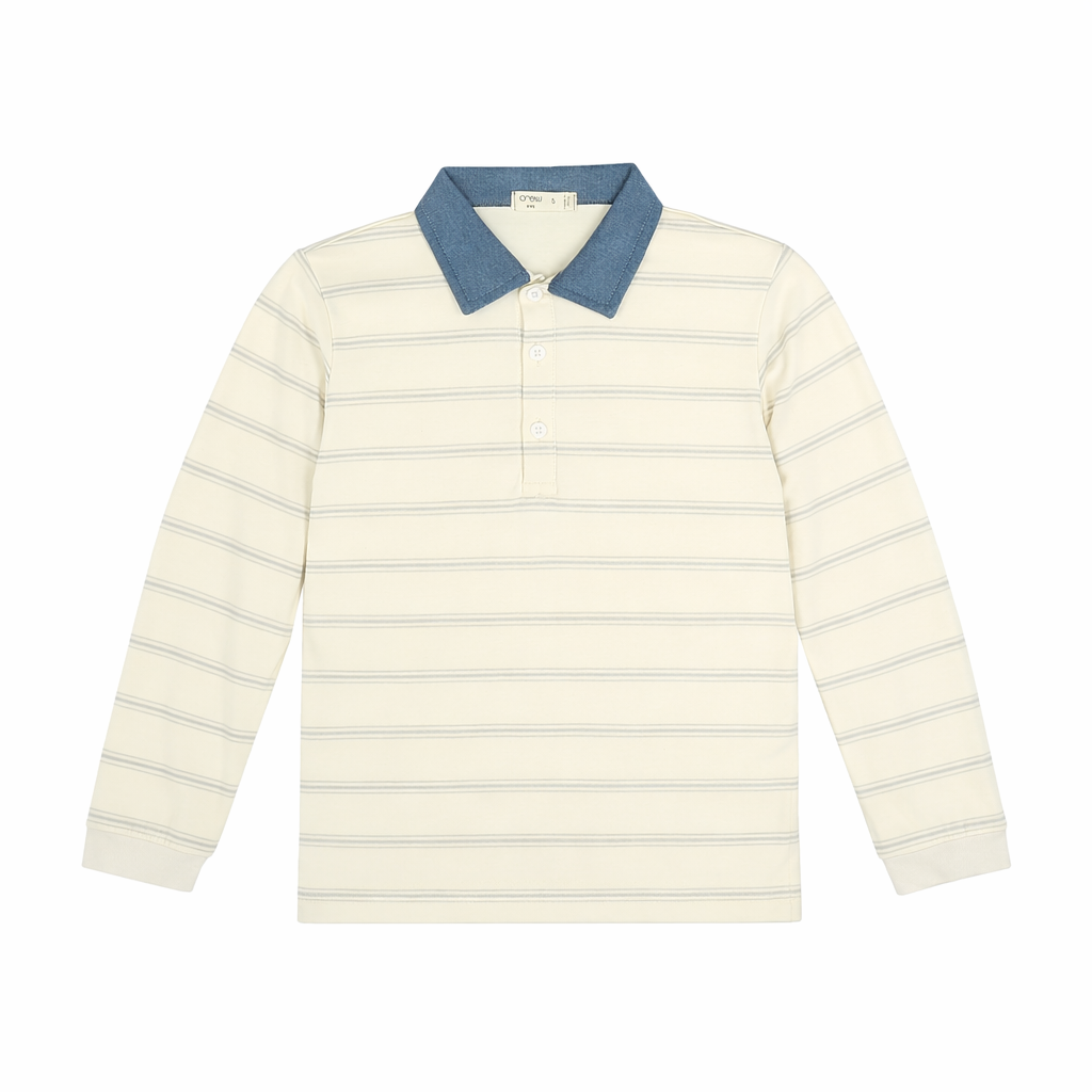 Cory Long Sleeve Polo - Butter